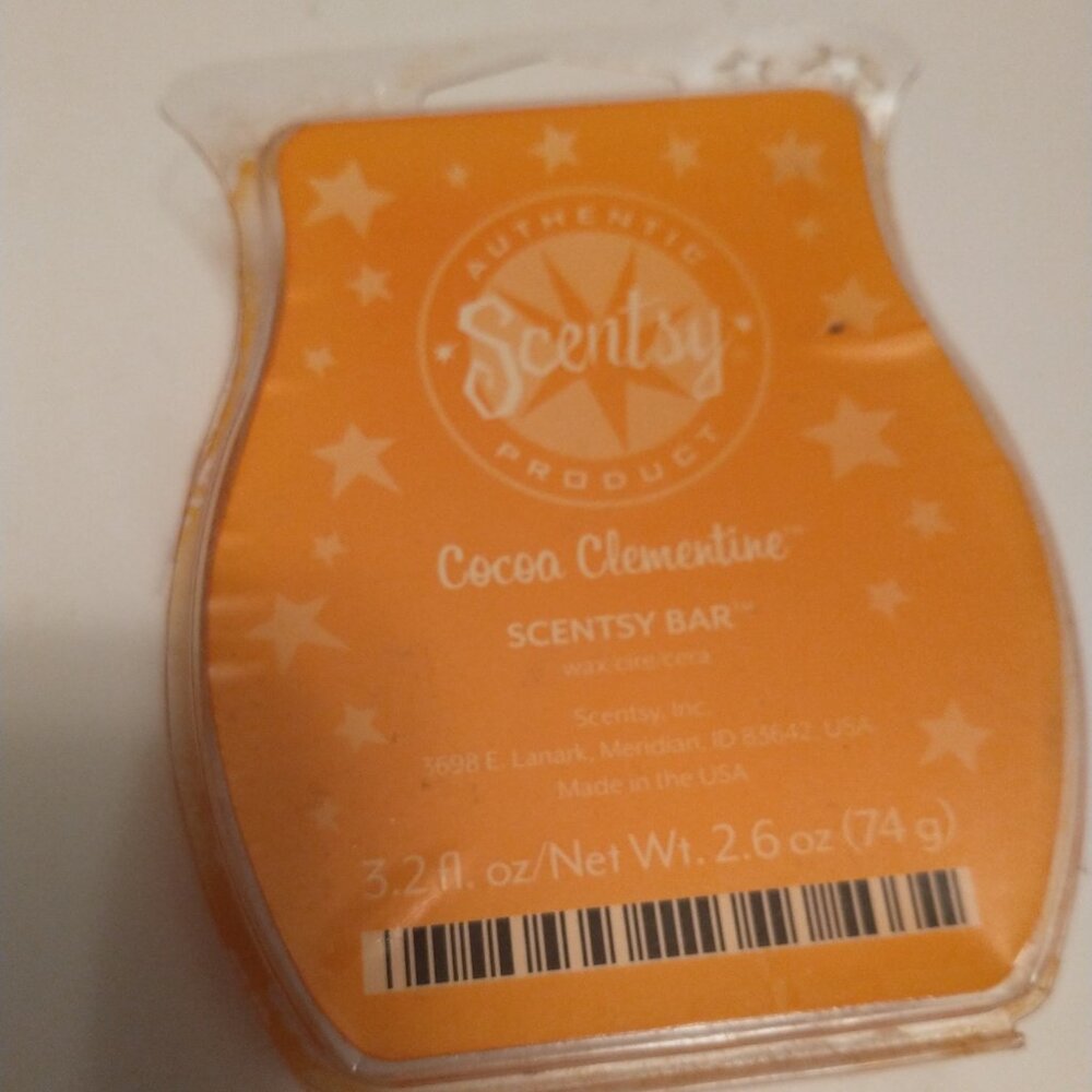 NWT Scentsy wax melts.... Cocoa Clementine